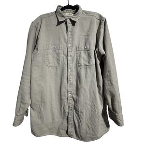 L.L. Bean Cool Weave Button Up Shirt Large Tall Classic Outdoor Breathable